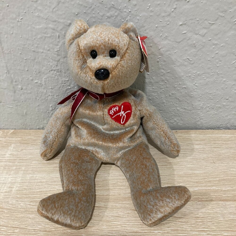New Ty Beanie Baby 1999 Signature‎ Bear Brown Vintage Collectible